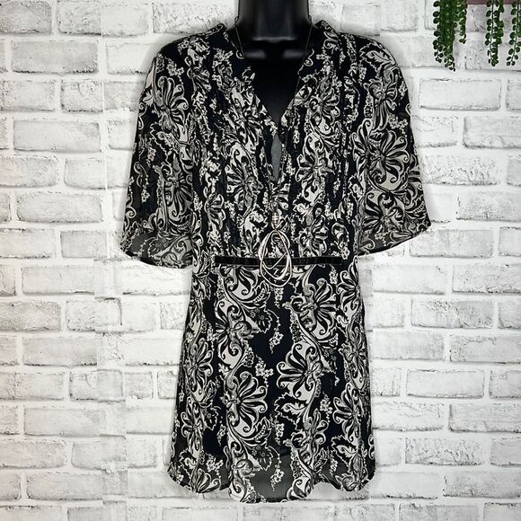 Emma James Vintage 90’s Paisley Top Shirt Boho Hippie Size 1X - Picture 1 of 5